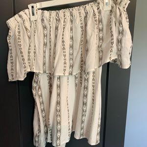 Off the shoulder shirt